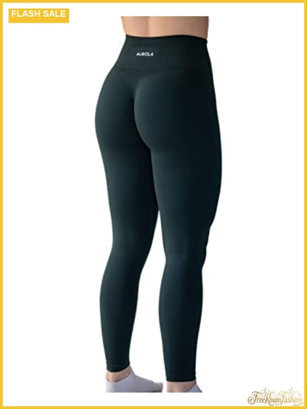 Seamless Scrunch Leggings, High Waist Tummy Control Yoga Pants 25" Inseam
